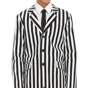 Royal Bones Vertical Striped Blazer